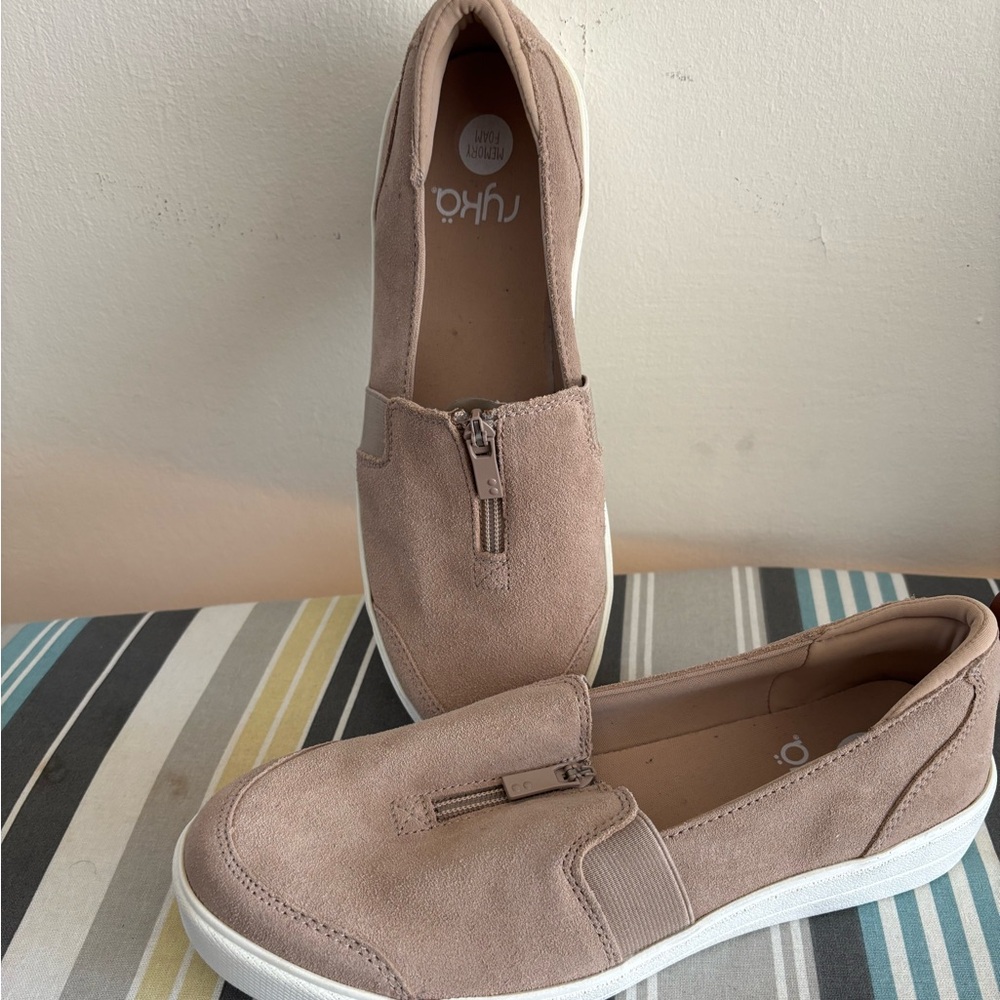 Ryka suede women’s slip on shoes
